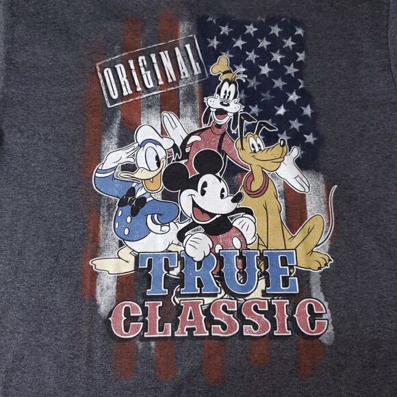 Disney Original Mens L True Classic Mickey Pluto Goofy Donald Short Sleeve Shirt - Picture 3 of 6